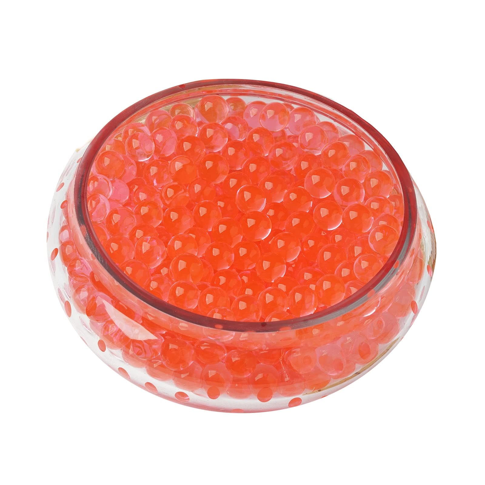 TABLECLOTHSFACTORY 14g Big Round Deco Water Beads Jelly Vase Filler Balls for Centerpieces Table Decoration - RED