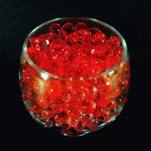 True Red Polymer Water Gel Beads for Vase Filler Table Centerpieces (8 oz. Will Yield 6 Gallons)