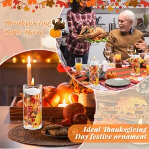 Jetec 2116 Pieces Thanksgiving Vase Filler Faux Pearl for Vase Filler Fall Vase Filler Water Gels Bead Candle Centerpiece for Thanksgiving Fall Table Party Decoration (Acorn Maple Leaf Style)