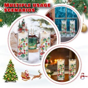 MadeTop 4114 Pcs Christmas Vase Filler Pearls for Vase Fillers Floating Candles Centerpiece with 8 Floating Candles Water Gels Beads for Christmas Home Table Party Decor(Bulb)