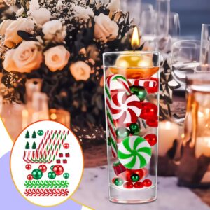 OneNine 7138 Pieces Christmas Vase Filler Water Beads Transparent Christmas Baubles Plastic Christmas Vase Filler Pearl for Christmas Family Table Party Decorations