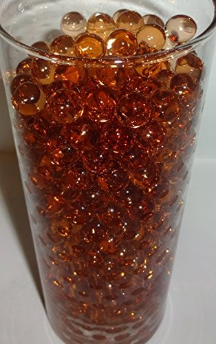 New Color/Brown Root Beer/Translucent, water beads, water absorbing & expanding vase filler decorations Store & release to reduce watering for lucky bamboo plants & flowers