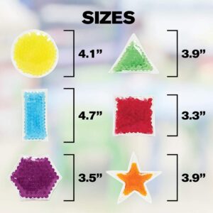 Squishy Sensory Toy for Kids - Fidget Calming Toys for Autism/ Anxiety Relief for Adults, Shapes Learning Toy Classroom Must Haves, Unique Stocking Stuffers (Shape)