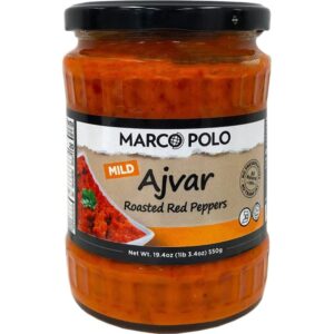 marco polo mild ajvar red pepper spread, 19.3 oz