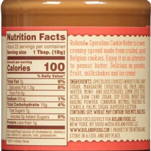 Roland Foods Speculoos Cookie Butter Spread, Specialty Imported Food, 14.1-Ounce Jar, Packaging May Vary