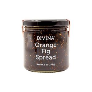 Divina Orange Fig Spread Jam, 9 Ounce