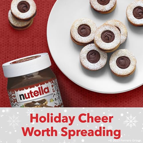 Nutella Hazelnut Spread With Cocoa For Breakfast, 26.5 Oz Jar, Holiday Baking And Desserts - packaging may vary