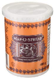 Map-O-Spread Composed Sugar Spread, Pack of 2 x 400g {Imported from Canada}