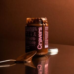 Cravers Cacao Hazelnut Spread No Added Sugar - Vegan, Paleo, Kosher & Gluten Free - No Palm Oil & No Artificial Sweeteners & Non MGO