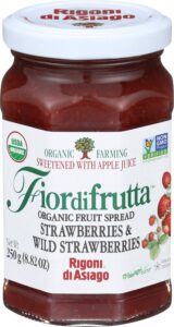 rigoni di asiago fiordifrutta organic fruit spread, strawberry, 8.82 ounce