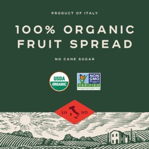 Bionaturae Organic Apricot Fruit Spread - Jelly Organic, Non-GMO, USDA Certified, No Sugar Added, No Preservatives, Organic Fruit Jam, Jam Organic, Made in Italy - 9 Oz, 2 Pack