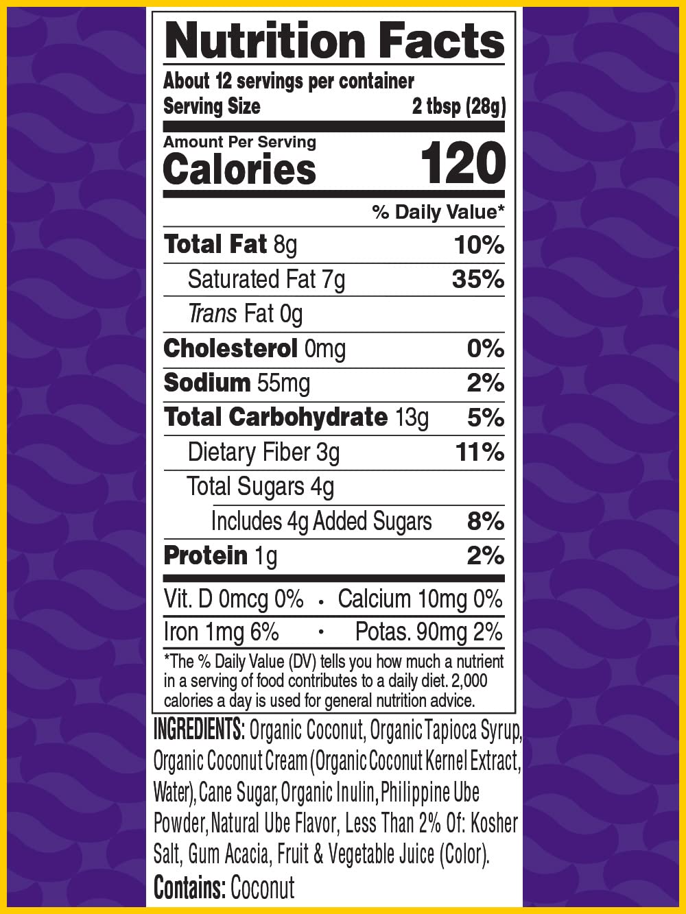 Fila Manila Ube Coconut Spread As Seen on Shark Tank - Award-Winning 5.8 OZ Pouch, Vegan, Gluten Free, Dairy Free, No Red 3, No Red 40, No Ube Extract, No Artificial Colors, No Artificial Flavors, As Seen on TikTok (1 Pack)