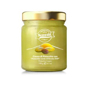 sanniti marullo sicilian pistachio spread crema di pistacchio verde di bronte dop, 6.7 oz