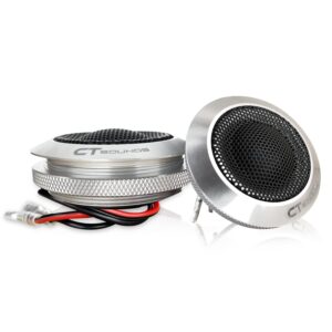 CT Sounds Meso 25mm 100 Watt Flush-Mount Premium Silk-Dome Tweeters, Pair