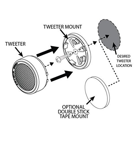 2 Pair CERWIN-VEGA XED1T 500W MAX 1 Inch XED Series Tweeter