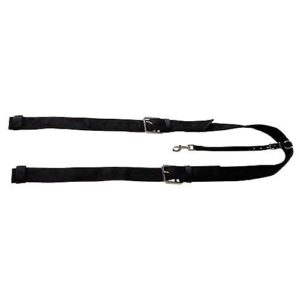 western nylon rear flank cinch set black