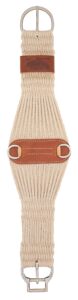 weaver leather mohair blend 27 strand roper smart cinch, natural, 28