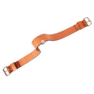 Leather Rear Cinch Strap with Roller Buckles