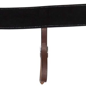 Acerugs NEW FLANK CINCH for WESTERN SADDLES HORSE TACK LEATHER BACK CINCH REAR GIRTHS (Brown Hand Carved, Horse)