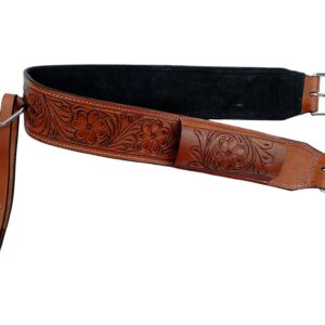 RAAVILS Horse Flank Cinch for Western Horse Saddles Horse TACK Leather Back Cinch Rear Saddle Girths