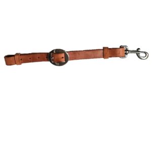saddles & such new 1 wide harness leather western cinch girth connector strap, brown