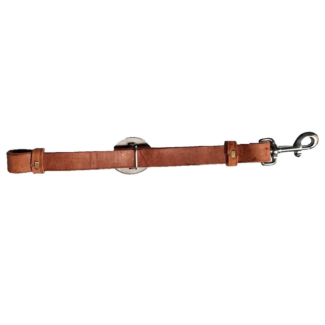 Saddles & Such New 1 Wide Harness Leather Western Cinch Girth Connector Strap, Brown