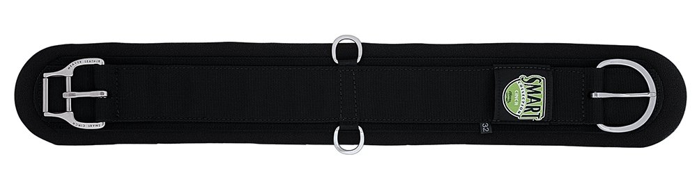 Weaver Leather Neoprene Straight Smart Cinch , Black, 36"