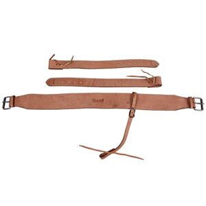 HILASON Russet Western Flank Cinch with Connector Stainless Steel Fitting | Flank Cinch | Western Saddle Flank Cinch | Flank Cinch for Western Saddle | Flank Cinch Billet | Western Flank Cinch