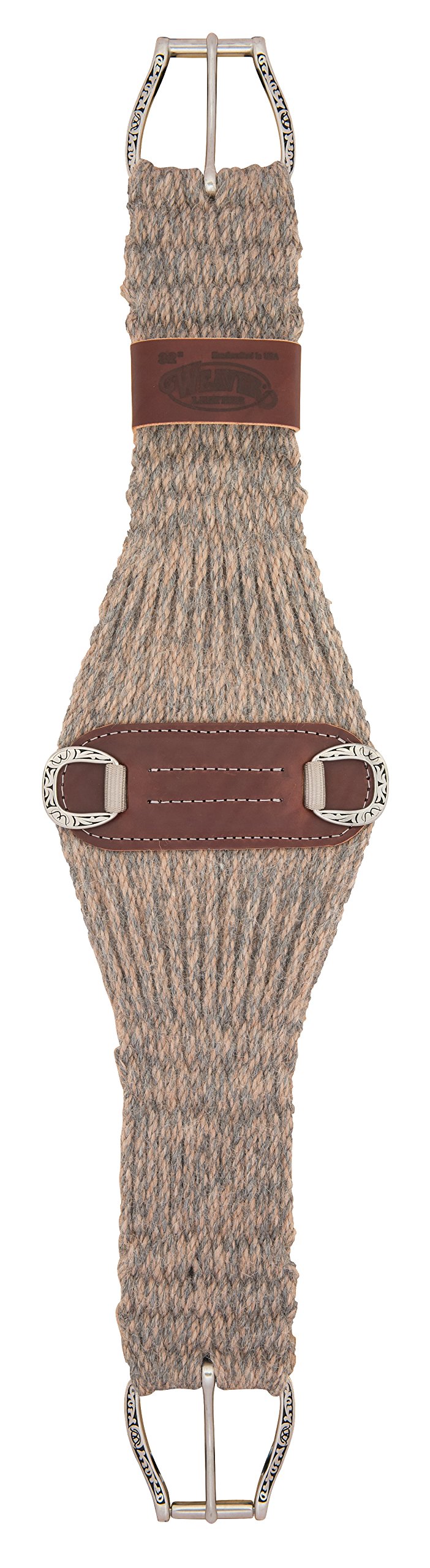 Weaver Leather Alpaca Roper Cinch, Gray, 30"