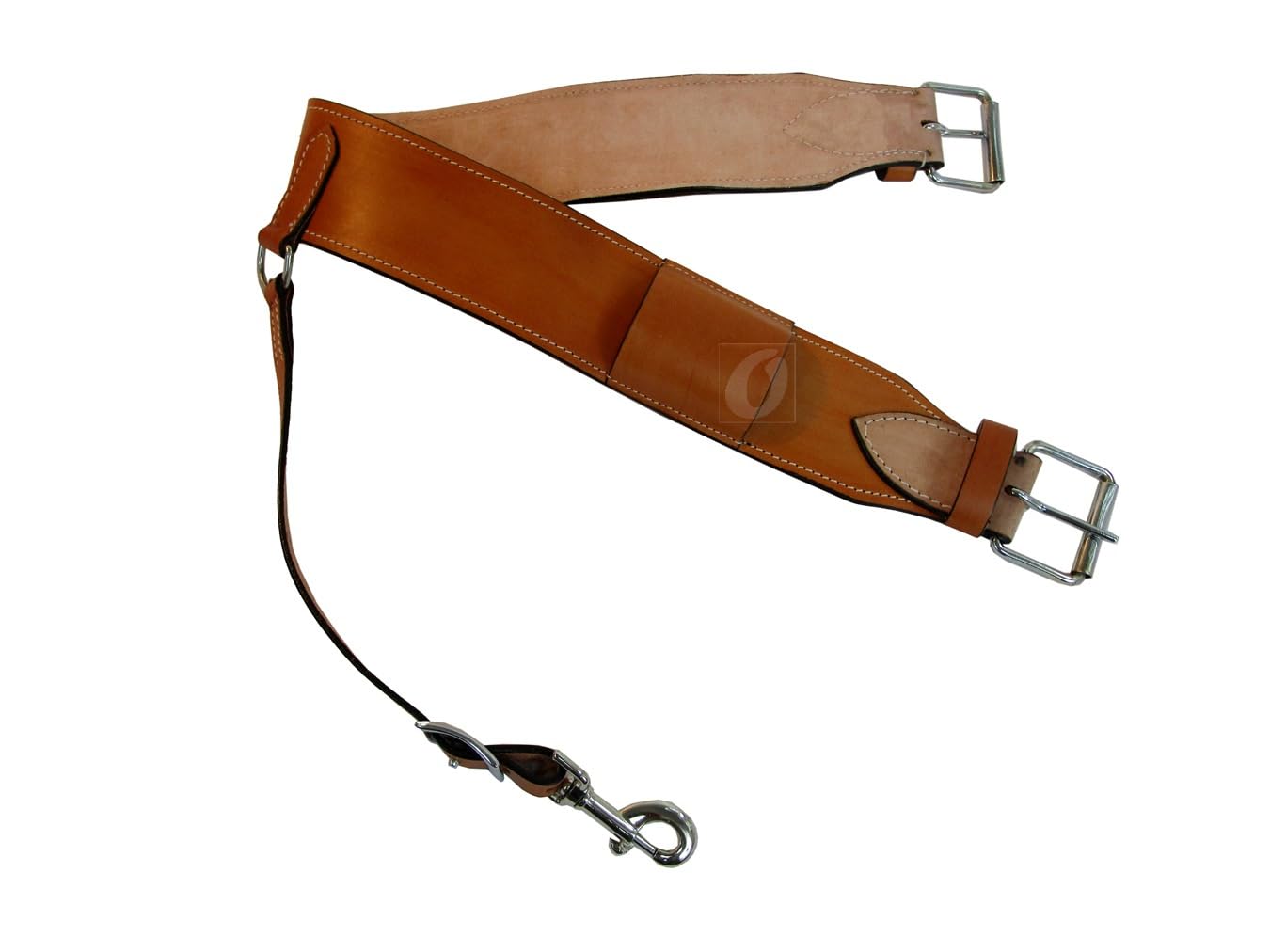 CUSTOM LEATHER REAR CINCH HORSE SADDLE WESTERN ROPING RANCH BACK GIRTH