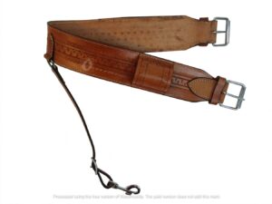 back cinch tooled leather rear cinches trail western horse barrel saddle girth