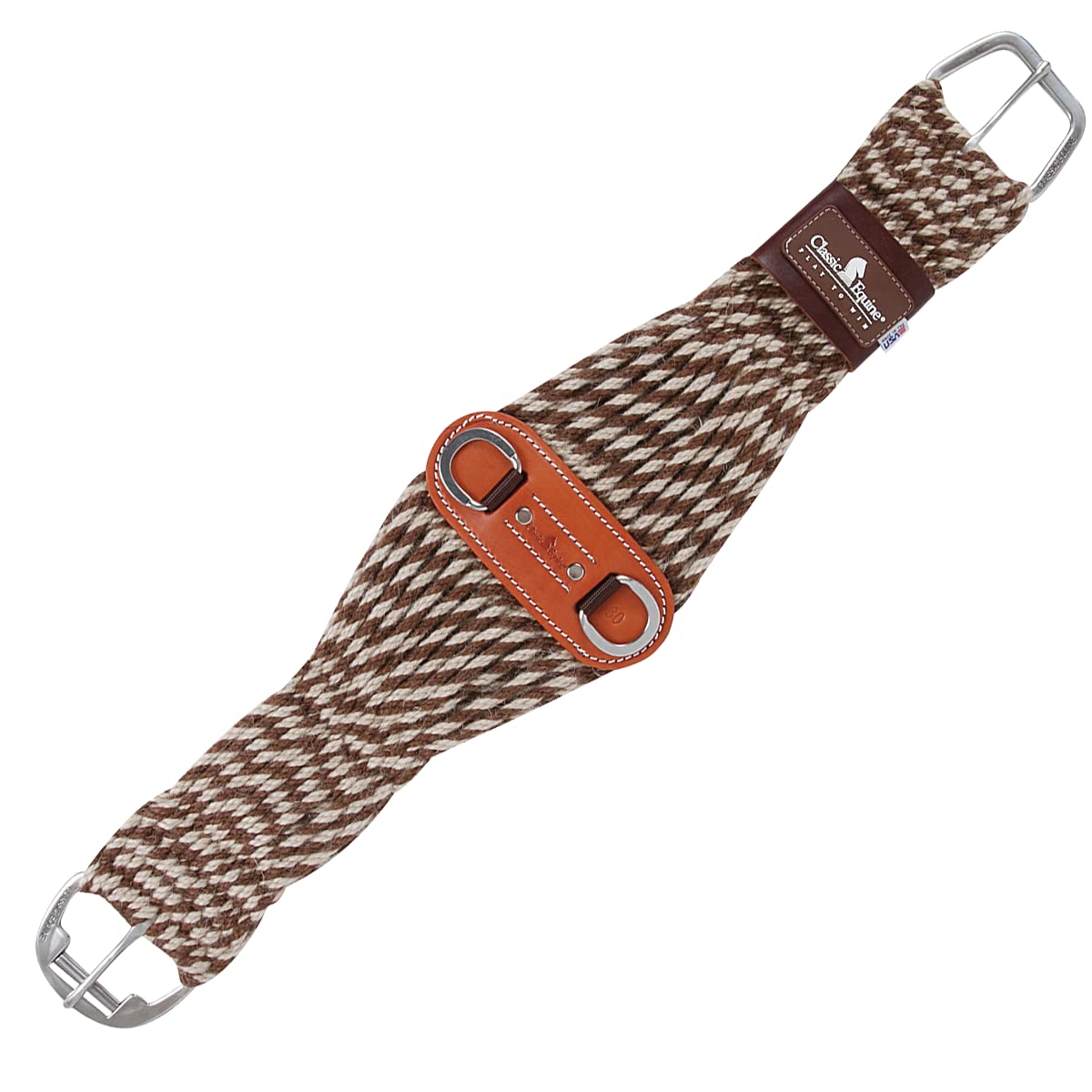 Classic Equine Mohair-Alpaca Roper Cinch 27-Strand, 34-inch