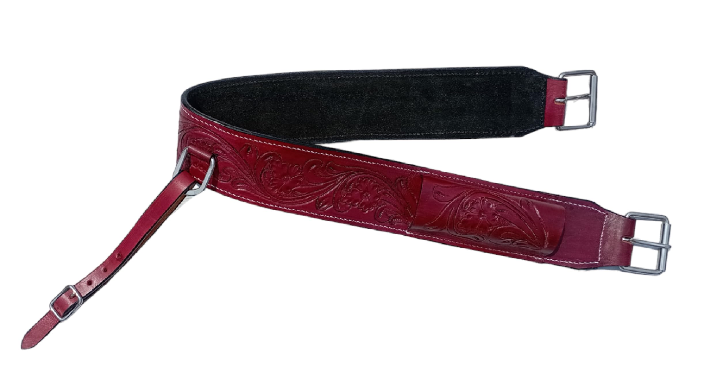 RAAVILS Horse Leather Cinch for Western Saddles Horse TACK Leather Back Cinch Rear Saddle Girth