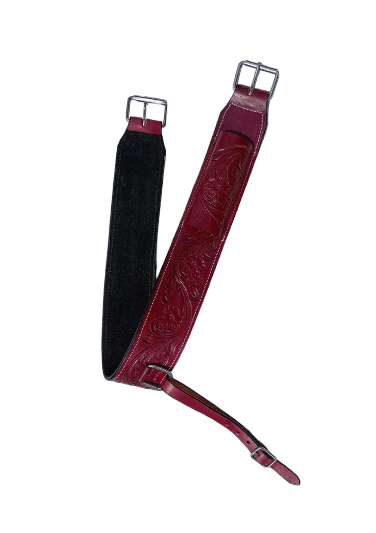 RAAVILS Horse Leather Cinch for Western Saddles Horse TACK Leather Back Cinch Rear Saddle Girth