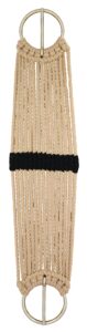 weaver leather rayon 15 strand pony cinch, 24-inch, tan/black