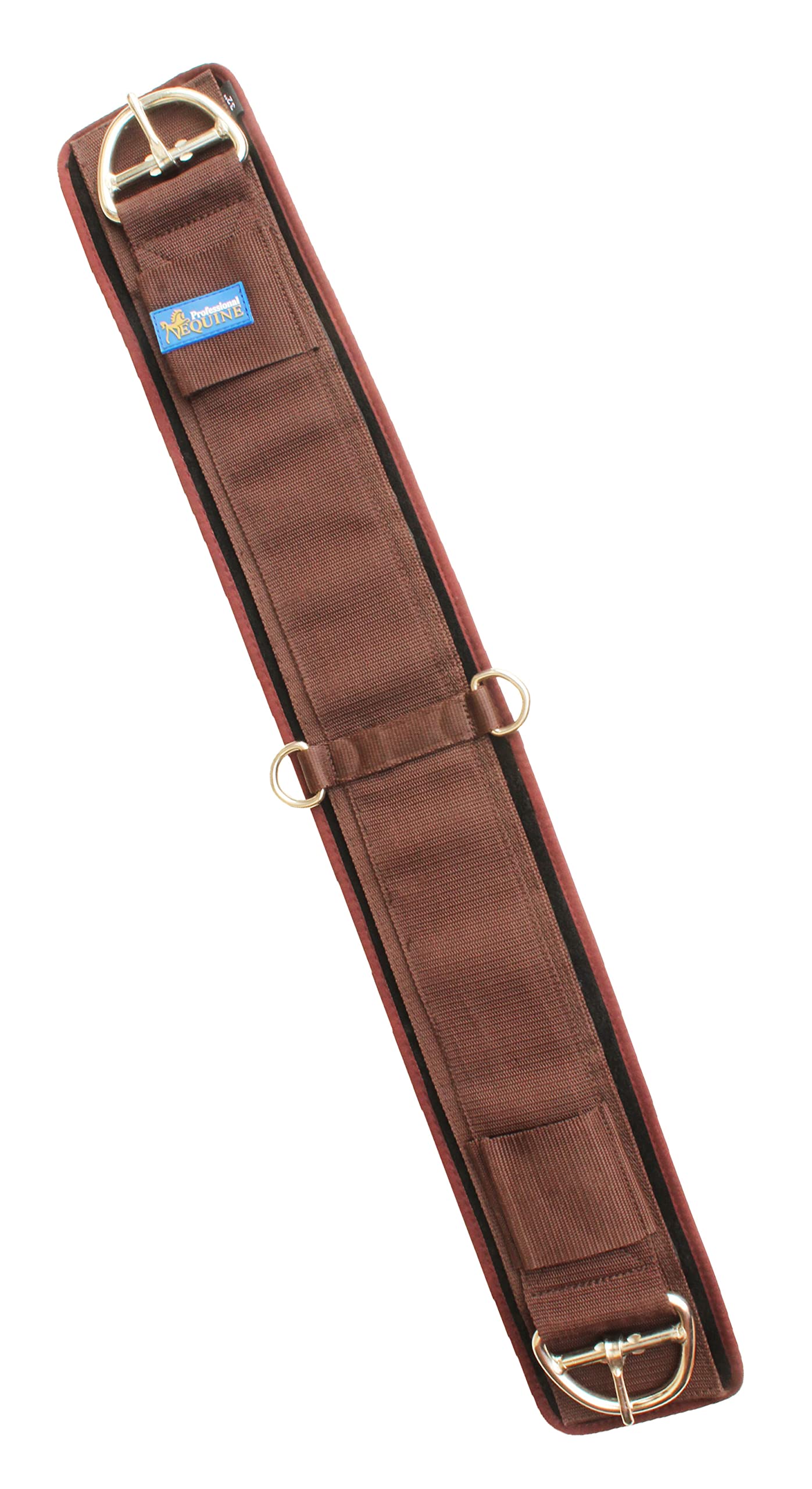 CHALLENGER Horse Western Straight Girth Straight Cinch Neoprene Non-Slip Tack Brown 9765BR-32