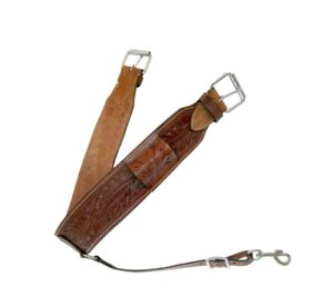 handmade western saddle rear cinch hand tooled leather horse saddle back girth flank cinches lc-006