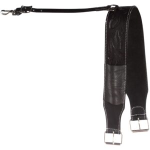 Acerugs PREMIUM WESTERN LEATHER BACK CINCH HORSE TACK DARK OIL with CONNECTOR STRAP (Standard)