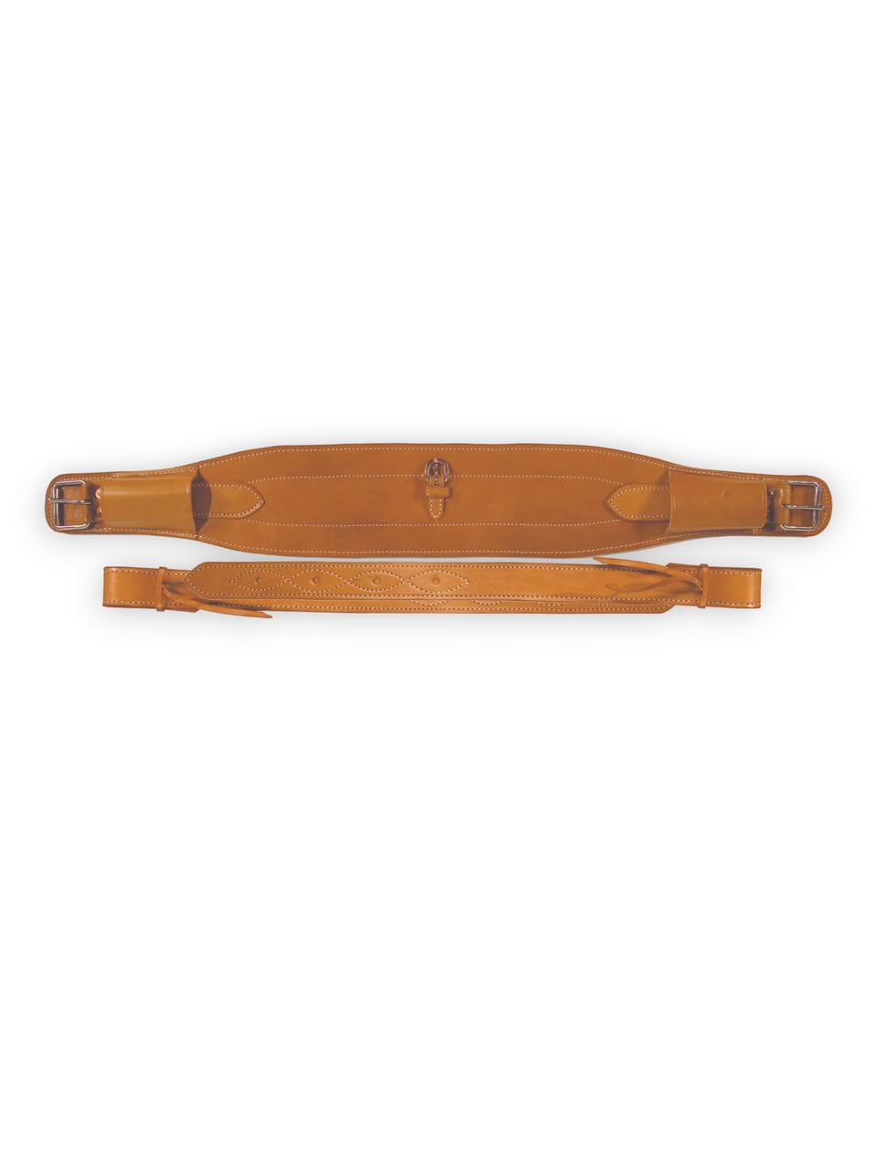 Buffalo Leather Light Oil Rear Cinch - Average Horse Size