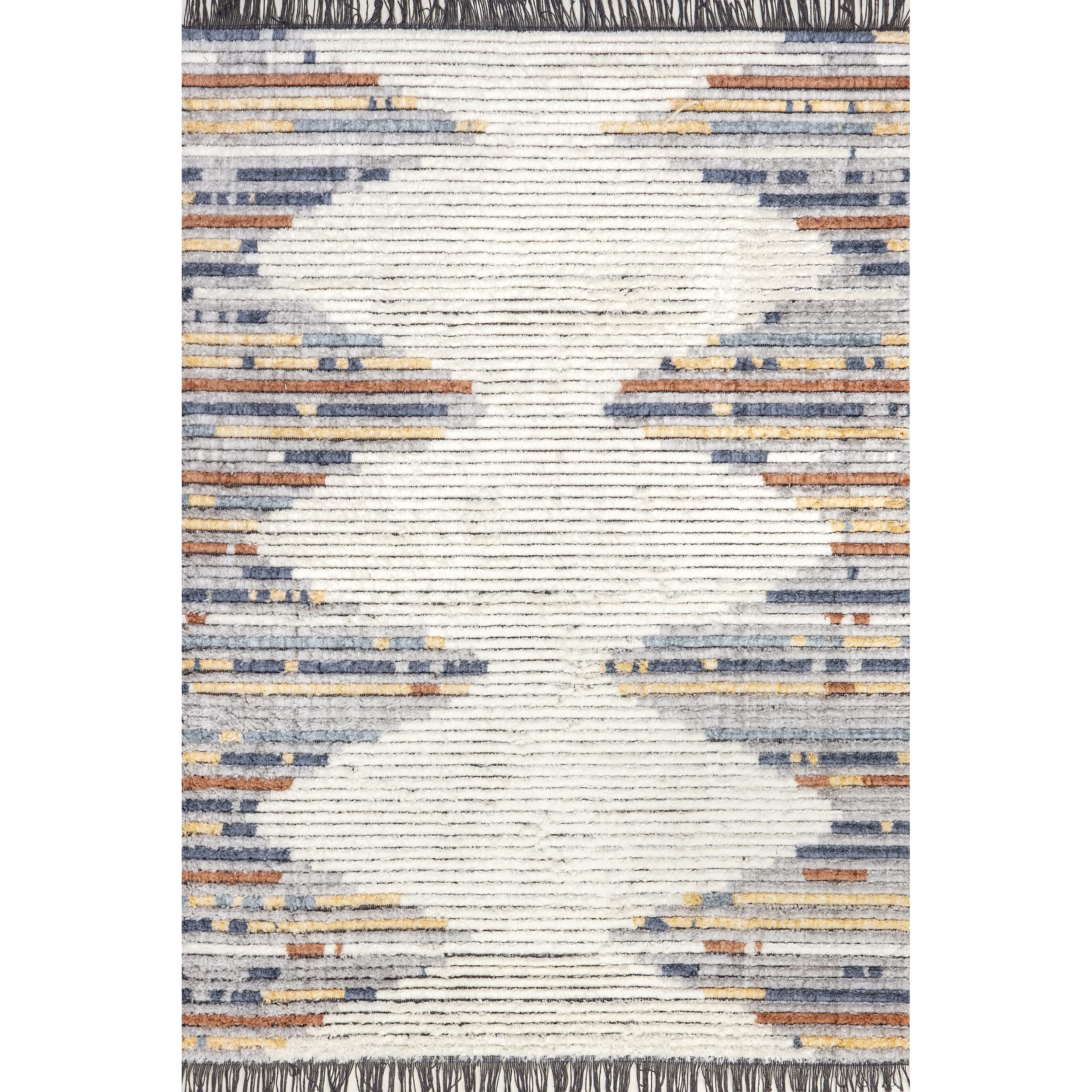 nuLOOM Morgan Contemporary Shag Fringe Area Rug, 8x10, Multi