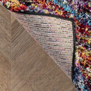 nuLOOM Ardelle Swirl Shaggy Area Rug, 7' 10" Square, Multi