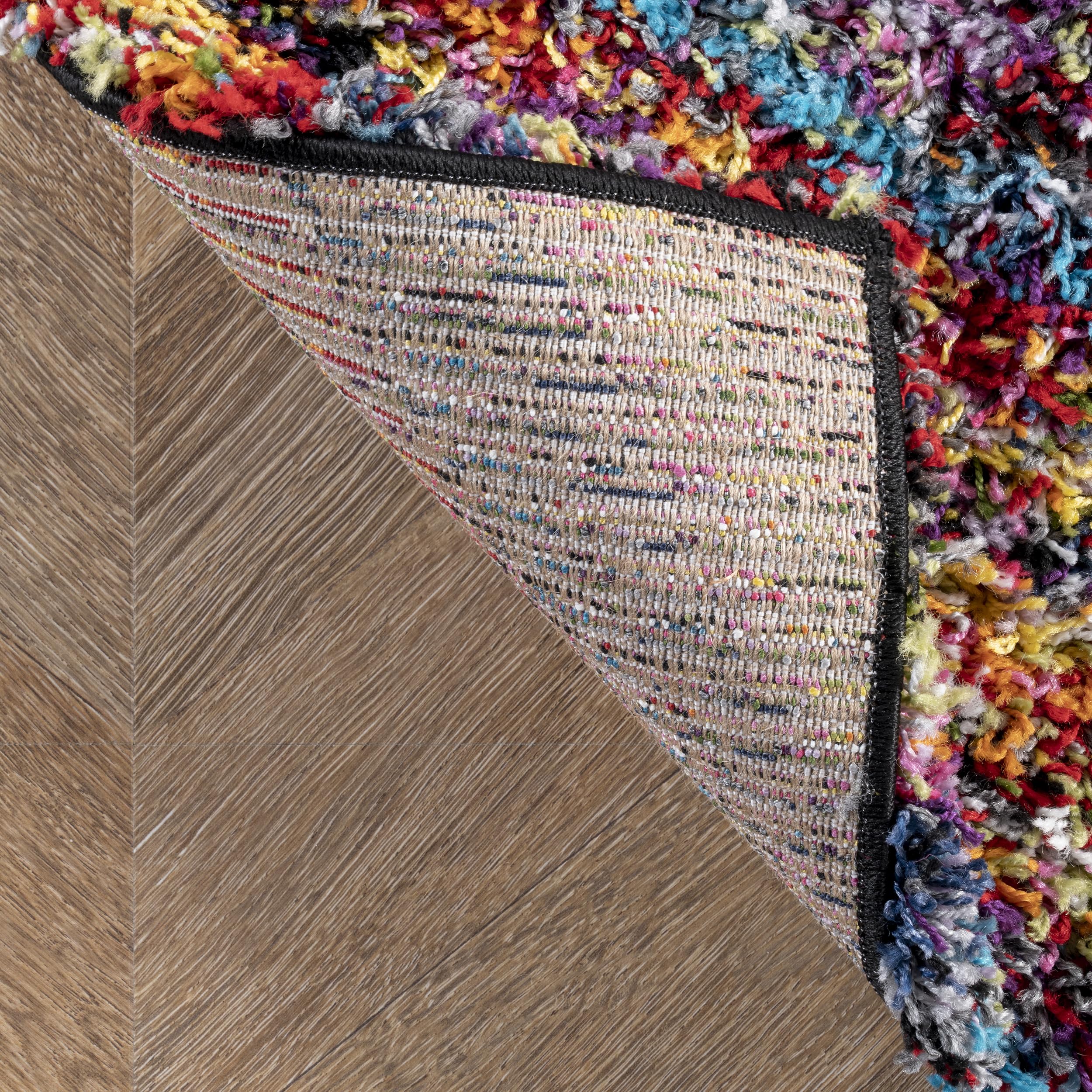 nuLOOM Ardelle Swirl Shaggy Area Rug, 7' 10" Square, Multi