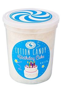 birthday cake gourmet flavored cotton candy – unique idea for holidays, birthdays, gag gifts, party favors