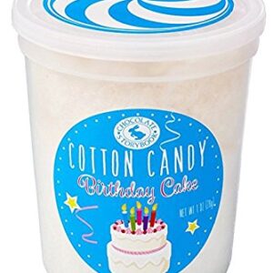 Birthday Cake Gourmet Flavored Cotton Candy – Unique Idea for Holidays, Birthdays, Gag Gifts, Party Favors