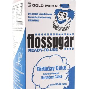 Gold Medal Mix & Match Cotton Candy Flossugar, 52 oz - 1/2 Gallon, 6 Pack