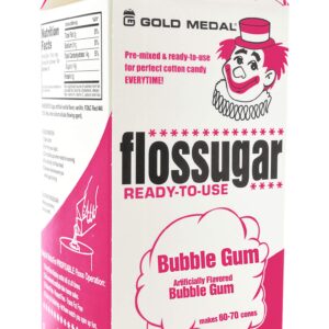 Gold Medal Mix & Match Cotton Candy Flossugar, 52 oz - 1/2 Gallon, 6 Pack