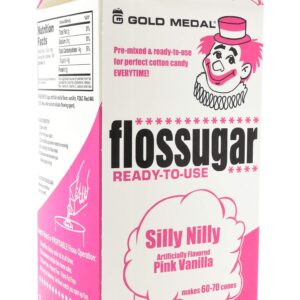 Gold Medal Mix & Match Cotton Candy Flossugar, 52 oz - 1/2 Gallon, 6 Pack