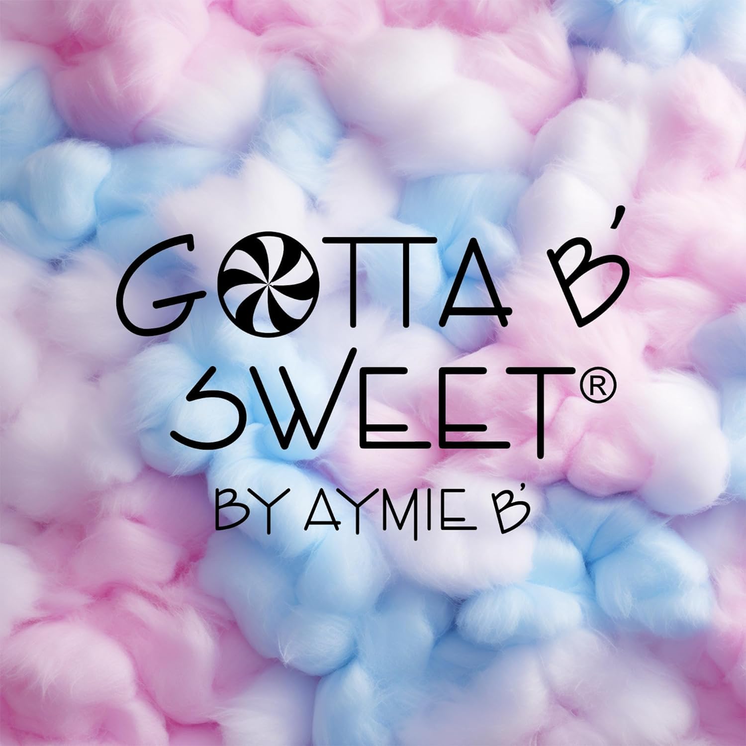 Gotta B Sweet Birthday Cake Flavored Cotton Candy - 4.5 oz Reclosable Jar - Blue, Pink and White - Made in USA