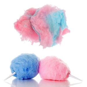 Perfectware 2ct- 16oz Jars of Cotton Candy Floss Sugar (Pink Vanilla and Blue Raspberry)