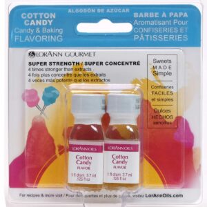 lorann cotton candy ss flavor, 1 dram bottle (.0125 fl oz - 3.7ml - 1 teaspoon)